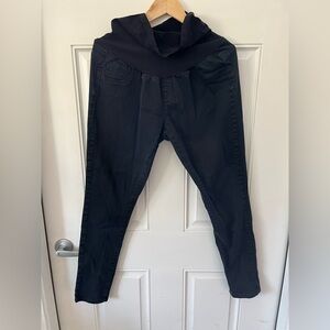Indigo Blue Black Maternity Stretch Skinny Jeans